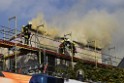 Dachstuhlbrand Koeln Poll Geislarerstr P090